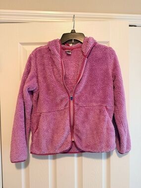 Hanna Andersson Plush Zip Hoodie - Purple Pink